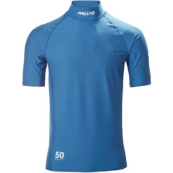 Musto Sunblock Dynamic Short Sleeve Rash Guard - Sky Diver Blue