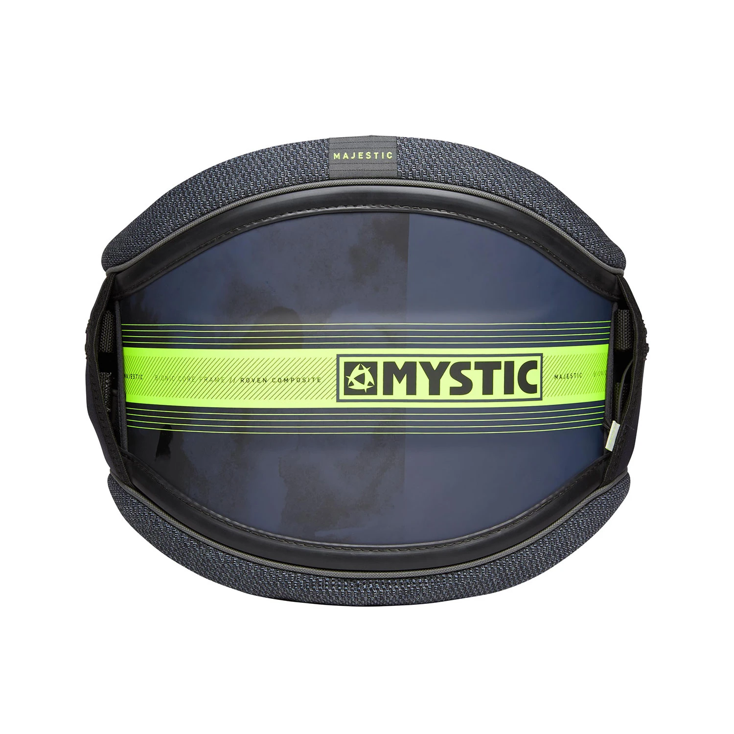 Mystic Majestic Waist Harness No Spreader Bar - Navy/Lime 1 Mystic Majestic Waist Harness No Spreader Bar - Navy/Lime