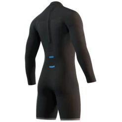 Mystic Brand 3/2mm Back-Zip Longarm Shorty Wetsuit - Black -Diving Specialty Store 2021 Mystic Brand 32 Longarm Shorty Wetsuit Black 210315 900 04