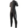 Mystic Brand 3/2mm Back-Zip Shortarm Flatlock Wetsuit - Black
