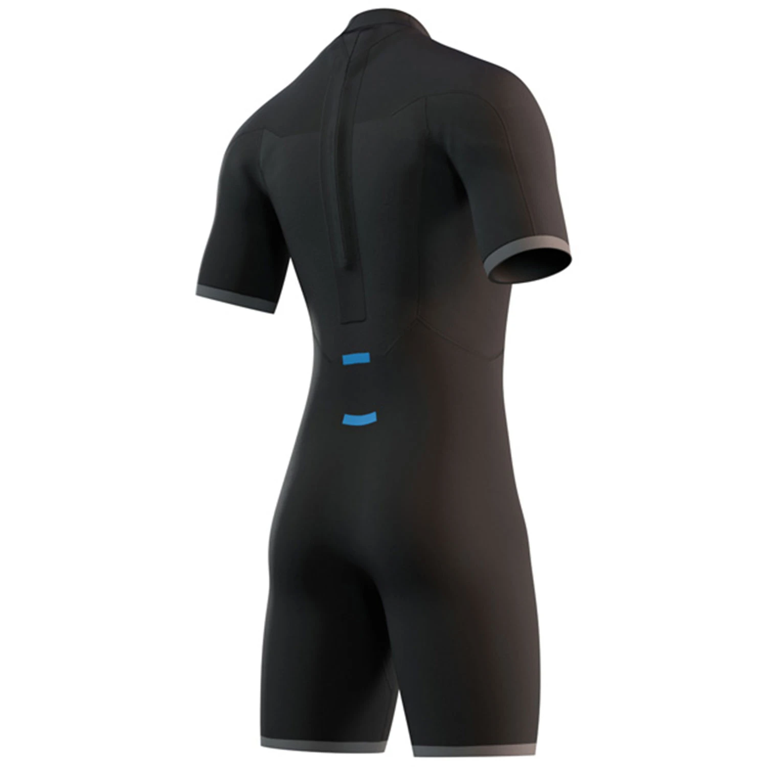 Mystic Brand 3/2mm Back-Zip Shorty Wetsuit - Global Blue 4 Mystic Brand 3/2mm Back-Zip Shorty Wetsuit - Global Blue - Image 4