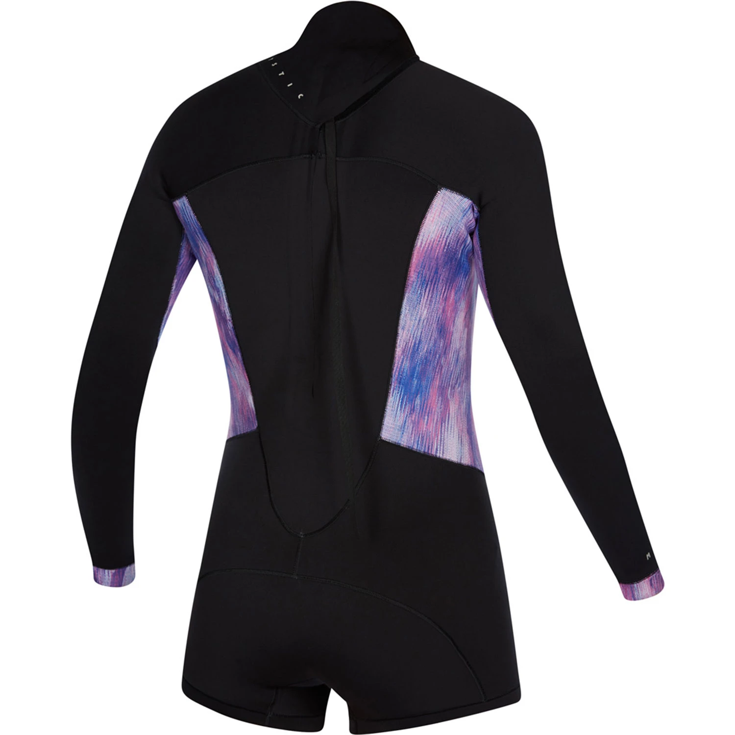Mystic Womens Diva 2/2mm B-Zip Longarm Shorty Wetsuit - Black/Purple 2 Mystic Womens Diva 2/2mm B-Zip Longarm Shorty Wetsuit - Black/Purple - Image 2