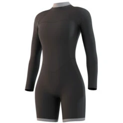 Mystic Womens Brand 3/2mm Longarm Shorty Wetsuit - Night Blue 6 Mystic Womens Brand 3/2mm Longarm Shorty Wetsuit - Night Blue -Diving Specialty Store 2021 Mystic Womens Brand 32 Longarm Shorty Wetsuit Night Blue 210322 449 03