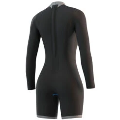 Mystic Womens Brand 3/2mm Longarm Shorty Wetsuit - Night Blue 7 Mystic Womens Brand 3/2mm Longarm Shorty Wetsuit - Night Blue -Diving Specialty Store 2021 Mystic Womens Brand 32 Longarm Shorty Wetsuit Night Blue 210322 449 04