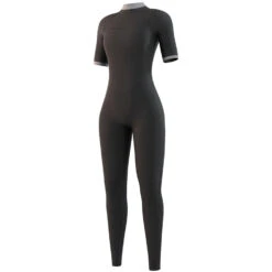 Mystic Womens Brand 3/2mm Back-Zip FL Shortarm Wetsuit - Night Blue -Diving Specialty Store 2021 Mystic Womens Brand 32 Shortarm Wetsuit Night Blue 210321 449 03