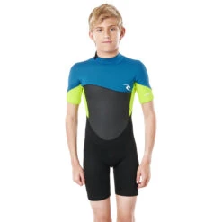 Rip Curl Junior Omega 1.5mm Shorty Wetsuit - Neon Lime -Diving Specialty Store 2021 Rip Curl Junior Dawn Patrol Shorty Wetsuit Neon Lime WSPYFB 8915 3