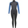 Typhoon Womens Swarm3 3/2mm Backzip Wetsuit - Black/Blue