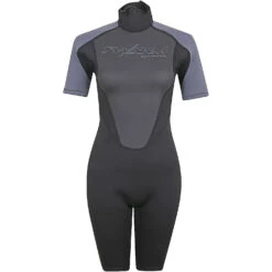 Typhoon Womens Swarm3 3/2mm Shorty Wetsuit - Black/Graphite