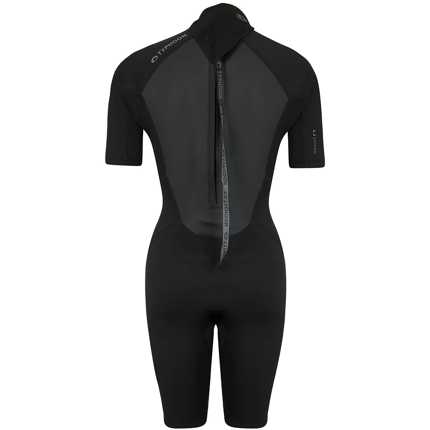 Typhoon Womens Storm3 3/2mm Shorty Wetsuit - Black 2 Typhoon Womens Storm3 3/2mm Shorty Wetsuit - Black - Image 2