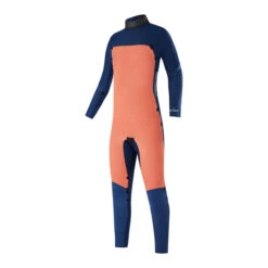 Mystic Junior Star 5/4mm Back-Zip Wetsuit - Night Blue -Diving Specialty Store 2022 Mystic Junior Star 54mm Backzip Wetsuit Navy Lime 220040 449 03