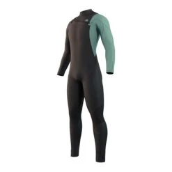 Mystic MARSHALL 5/3 GBS Front Zip Wetsuit - Black/Green