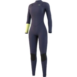 Mystic Womens Dazzled 3/2 Double Front Zip Wetsuit - Night Blue