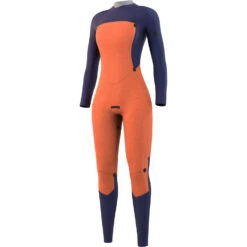 Mystic Womens Dazzled 3/2 Double Front Zip Wetsuit - Night Blue -Diving Specialty Store 2022 Mystic Womens Dazzled Double Front Zip Wetsuit Night Blue 35000.220094 449 03
