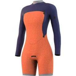 Mystic Womens Dazzled 3/2 Longarm Shorty Wetsuit - Black -Diving Specialty Store 2022 Mystic Womens Dazzled Longarm Shorty Black 35000.220095 900 03