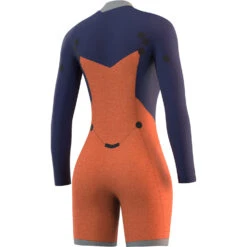 Mystic Womens Dazzled 3/2 Longarm Shorty Wetsuit - Black -Diving Specialty Store 2022 Mystic Womens Dazzled Longarm Shorty Black 35000.220095 900 04