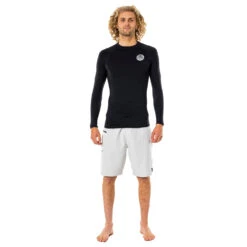 Rip Curl Thermo Long Sleeve Thermal Rash - Black -Diving Specialty Store 2022 Rip Curl Thermpro Long Sleeve Top WLYYAM 0090 3