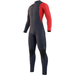 Mystic Marshall 4/3mm Front-Zip Fullsuit Wetsuit - Navy/Red