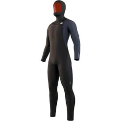 Mystic Marshall Hooded 5/3mm Front-Zip Fullsuit Wetsuit - Black