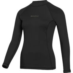Mystic Womens Thermal Long Sleeve Top - Black