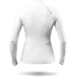 Zhik Womens ECO Spandex Rash Guard Long Sleeve - White -Diving Specialty Store 2023 Zhik DTP 0063 W WHT Back