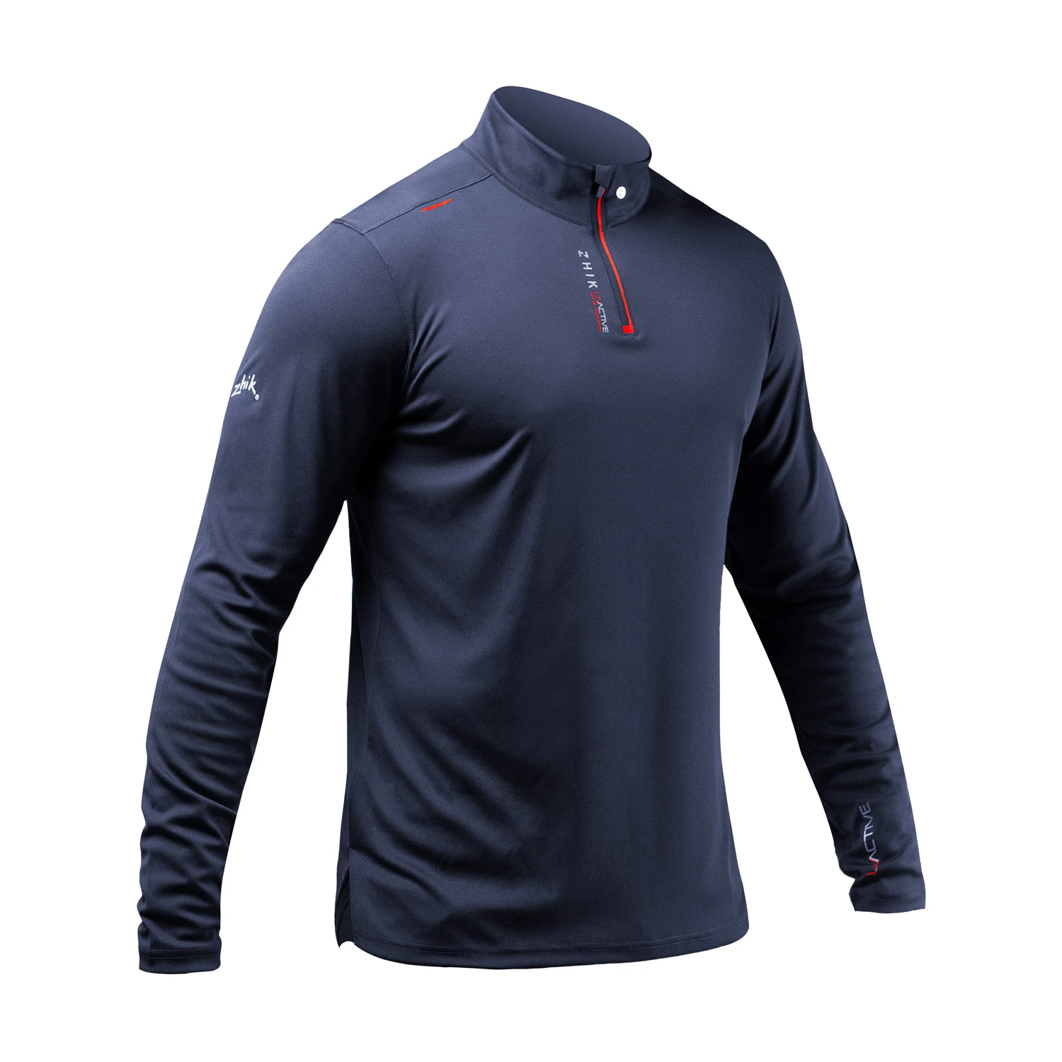Zhik UV Active 1/4 Zip Long Sleeve Quick Dry UV50+ Top - Navy 2 Zhik UV Active 1/4 Zip Long Sleeve Quick Dry UV50+ Top - Navy - Image 2