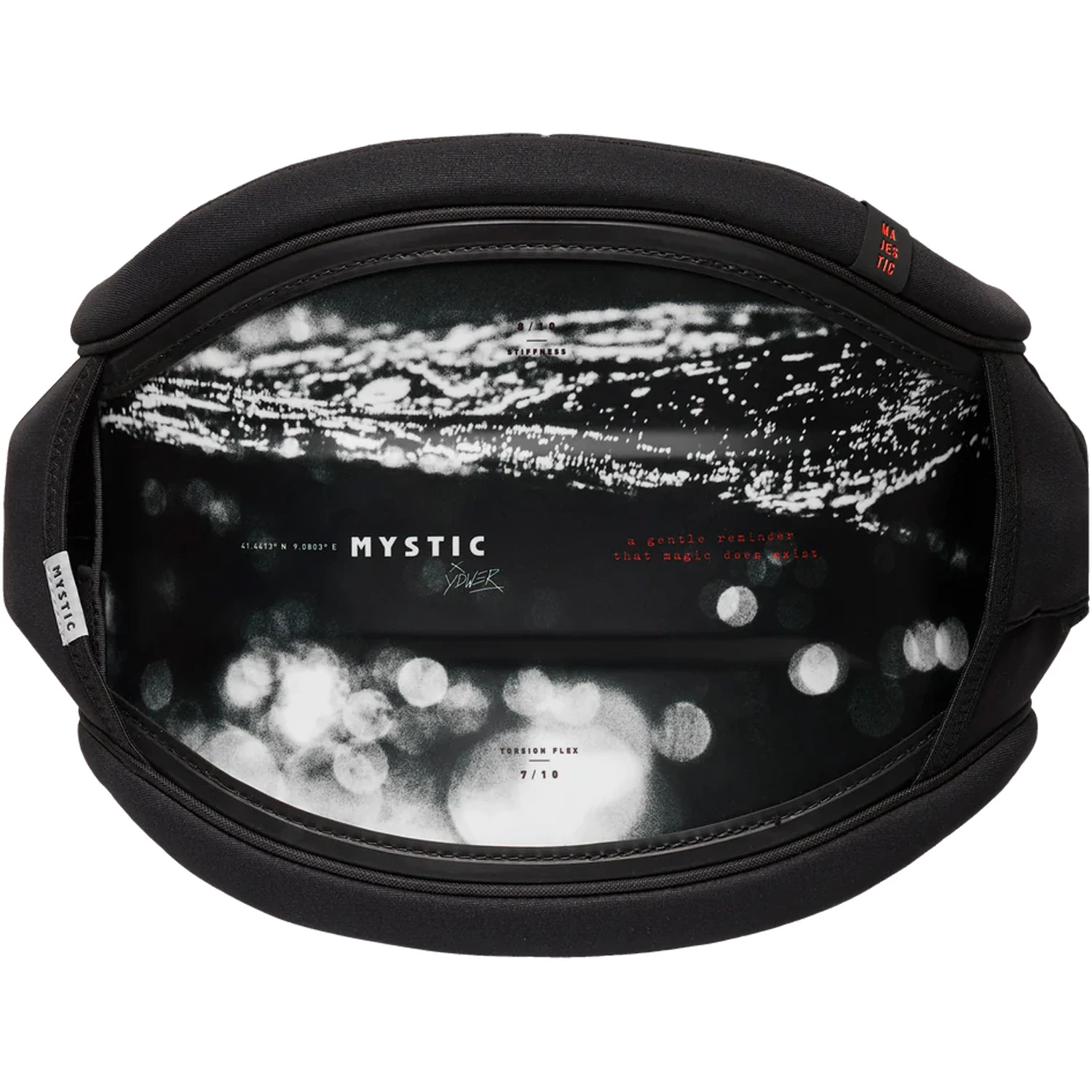 Mystic Majestic YDWER Waist Harness No Spreader Bar - Black/White 1 Mystic Majestic YDWER Waist Harness No Spreader Bar - Black/White