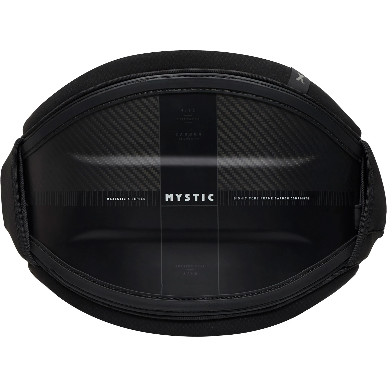 Mystic Majestic X Waist Harness No Spreader Bar - Black 1 Mystic Majestic X Waist Harness No Spreader Bar - Black