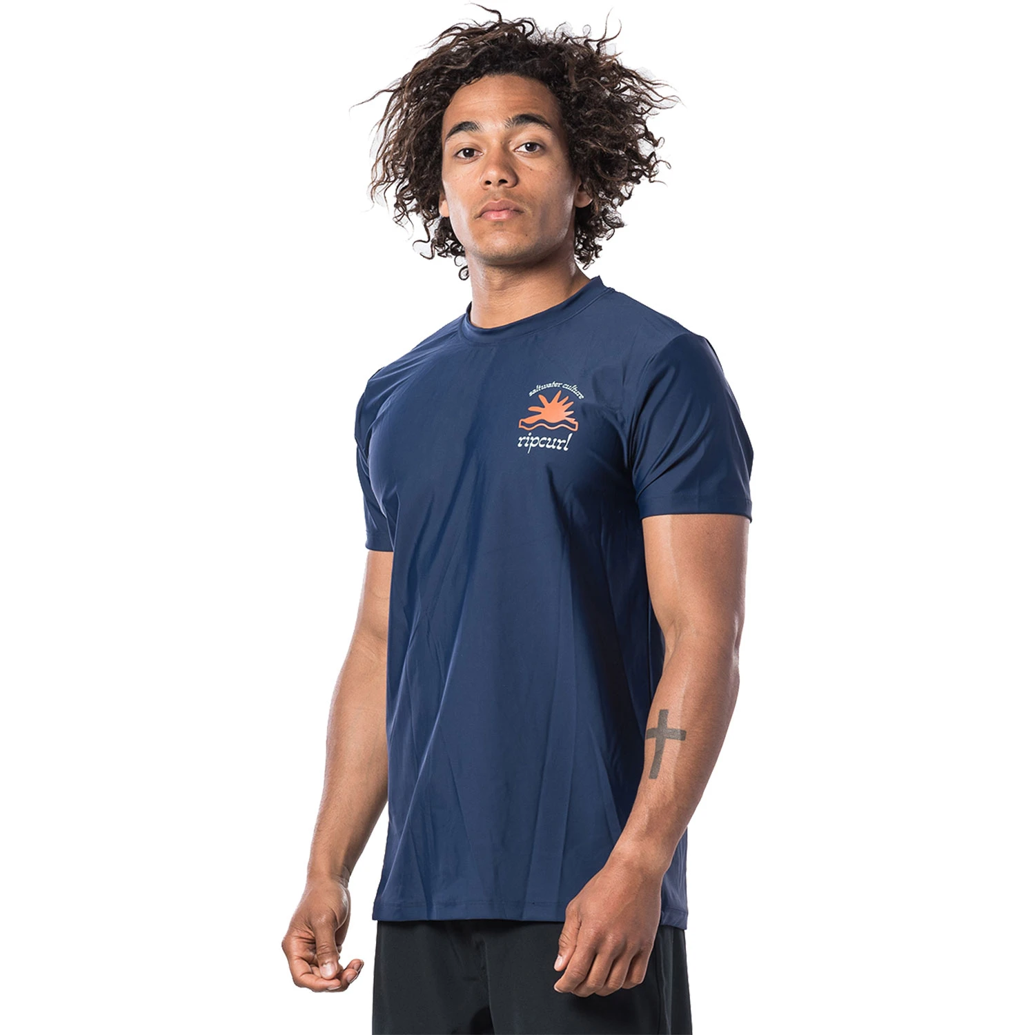 Rip Curl Wilder Short Sleeve Loose Fit UV Tee - Navy 2 Rip Curl Wilder Short Sleeve Loose Fit UV Tee - Navy - Image 2