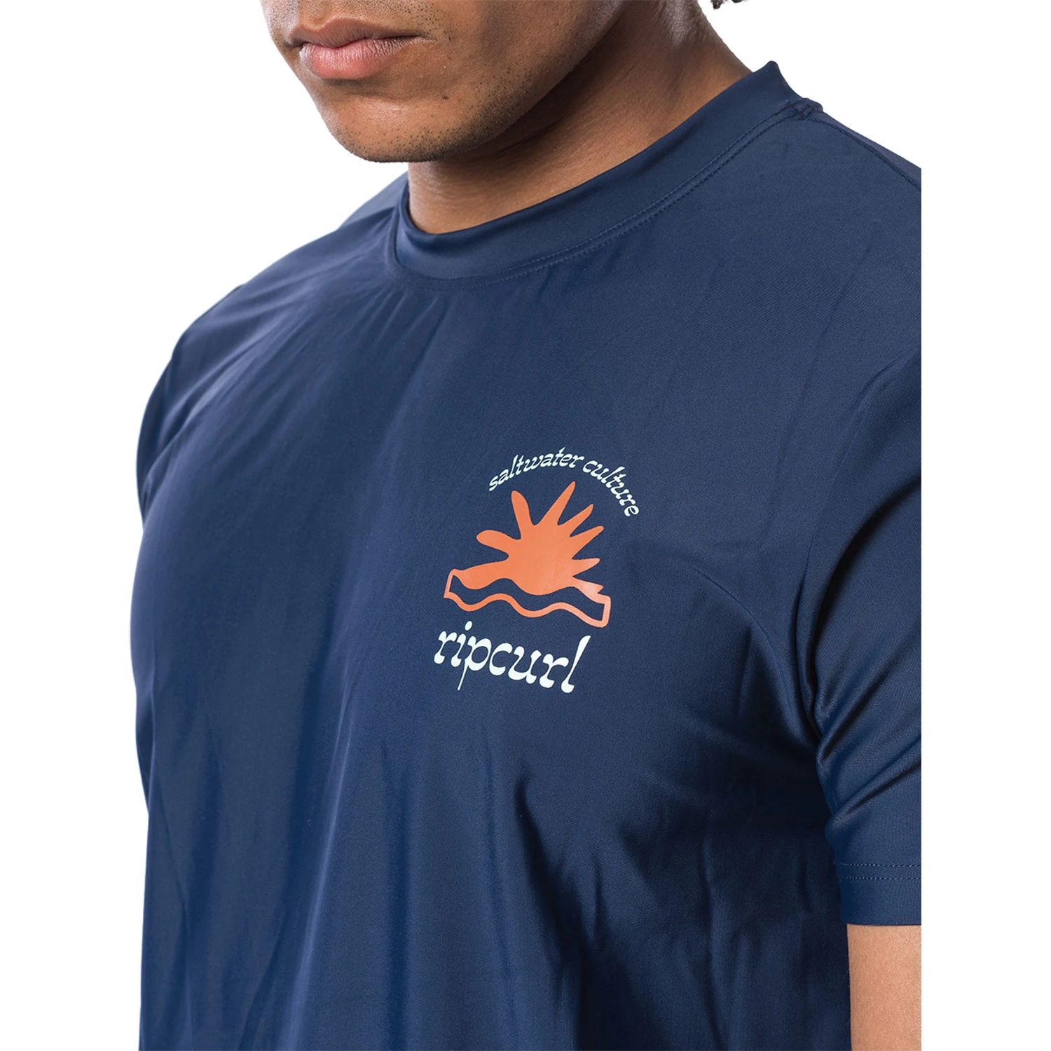 Rip Curl Wilder Short Sleeve Loose Fit UV Tee - Navy 4 Rip Curl Wilder Short Sleeve Loose Fit UV Tee - Navy - Image 4