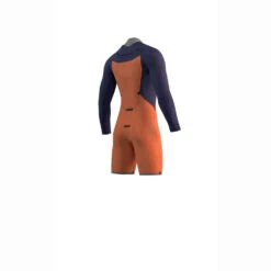 Mystic Marshall 3/2 GBS Front-Zip Longarm Shorty Wetsuit - Blue / Mustard -Diving Specialty Store P2022 mystic marshall 3 2 gbs front zip longarm shorty wetsuit blue mustard 04