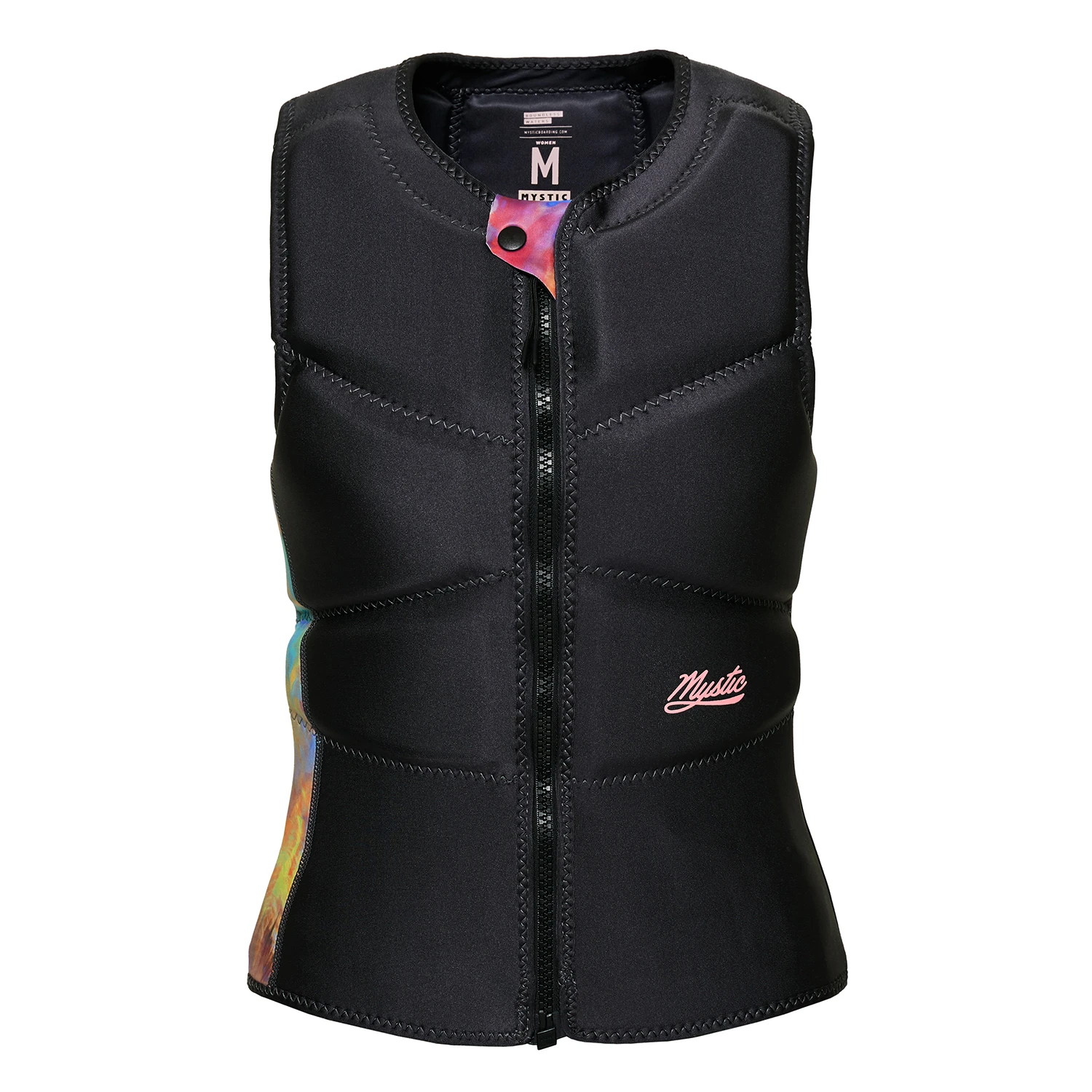 Mystic Womens Ruby Kite Surfing Front-Zip Impact Vest - Dark Grey