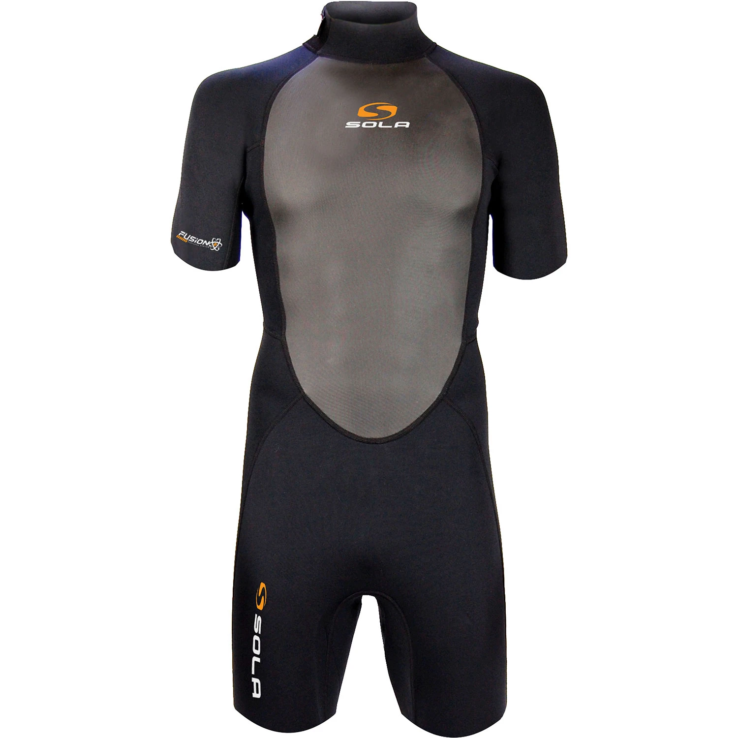Sola Fusion 3/2mm Shorty Wetsuit - Black 1 Sola Fusion 3/2mm Shorty Wetsuit - Black