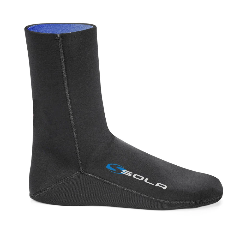 Sola 2mm Blindstitched Fleece Lined Wetsuit Socks 1 Sola 2mm Blindstitched Fleece Lined Wetsuit Socks