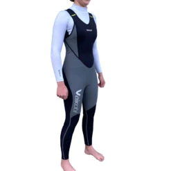 Vaikobi Womens FLEXFORCE 1.5mm GBS Long John Wetsuit - Black/Grey