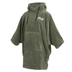 Mystic Womens Teddy Poncho - Olive Green