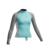 Gul Surf Junior Girls Long Sleeve Rashguard - Glacier/White