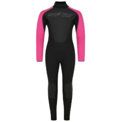 Typhoon Swarm3 Girls 3/2mm Fullsuit Wetsuit - Black/Pink